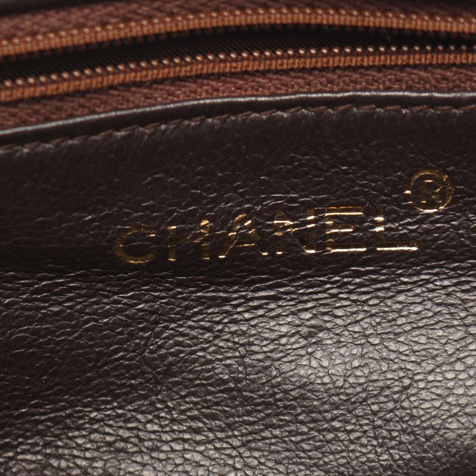 Chanel Shoulder Bag Quilted Dark Brown Suede — view 4