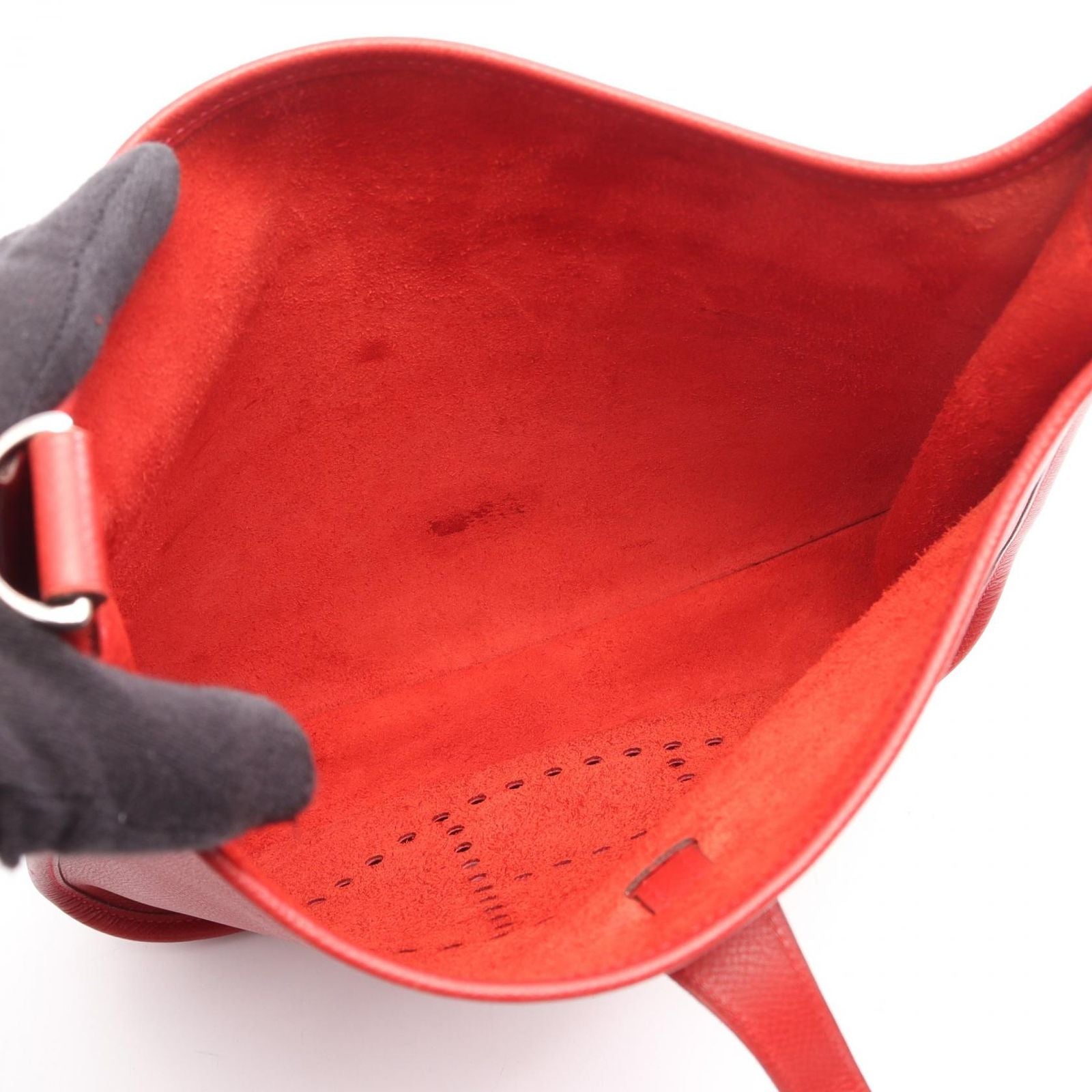 Hermes Shoulder Bag Evelyne 2 PM Rouge Garance — view 3