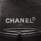 Chanel Shoulder Bag 2.55 Quilted East West Black Canvas Leather Chain — view 4