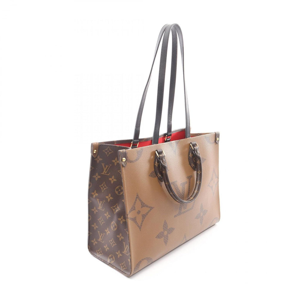 Louis Vuitton Tote Bag On The Go MM Monogram Giant Reverse 2-Way Canvas Leather — view 2
