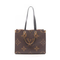 Louis Vuitton Tote Bag On The Go MM Monogram Giant Reverse 2-Way Canvas Leather