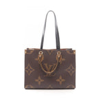 Louis Vuitton Tote Bag On The Go MM Monogram Giant Reverse 2-Way Canvas Leather
