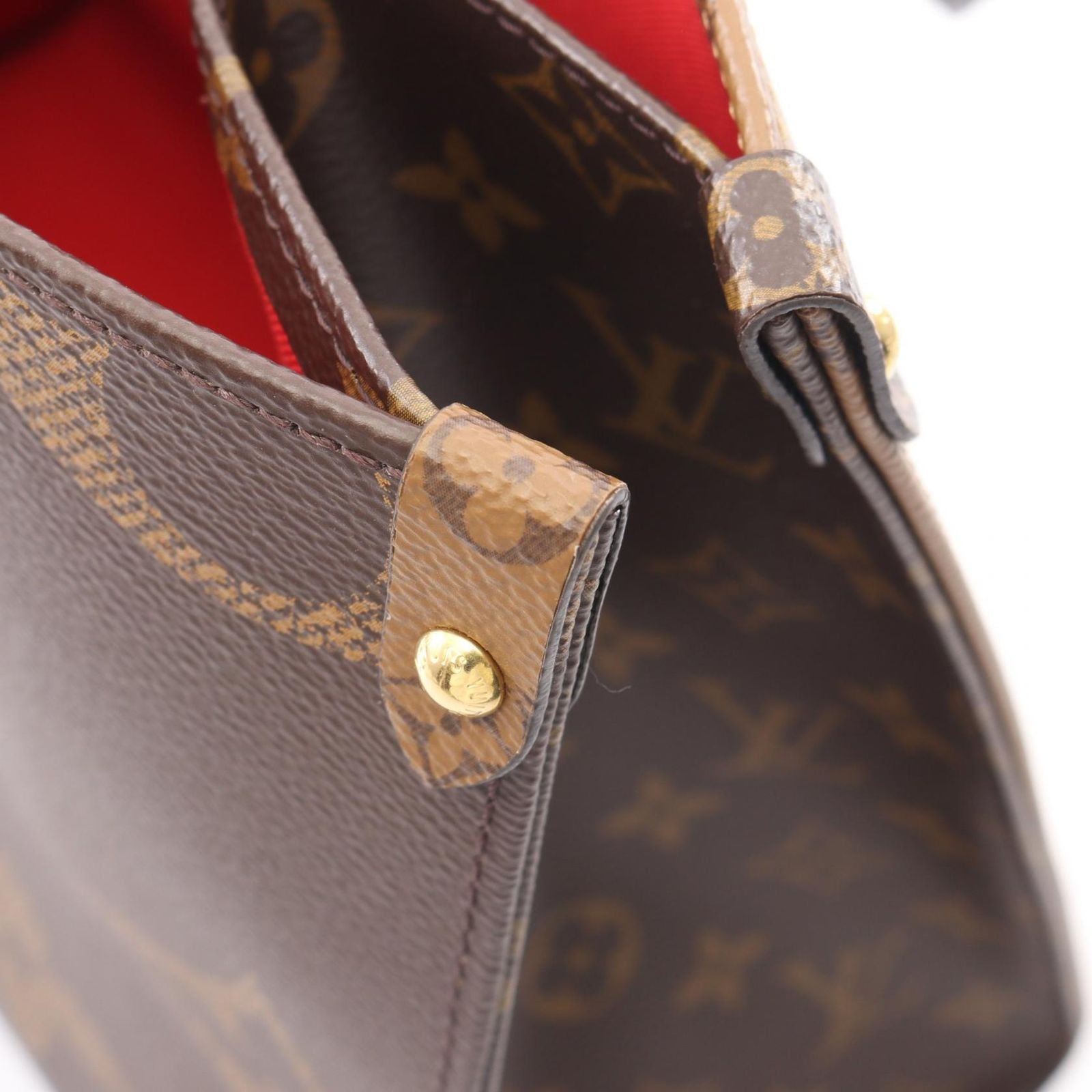Louis Vuitton Tote Bag On The Go MM Monogram Giant Reverse 2-Way Canvas Leather — view 5
