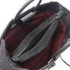 Chanel Tote Bag Quilted 2-Way Black Caviar Leather Chain — view 3