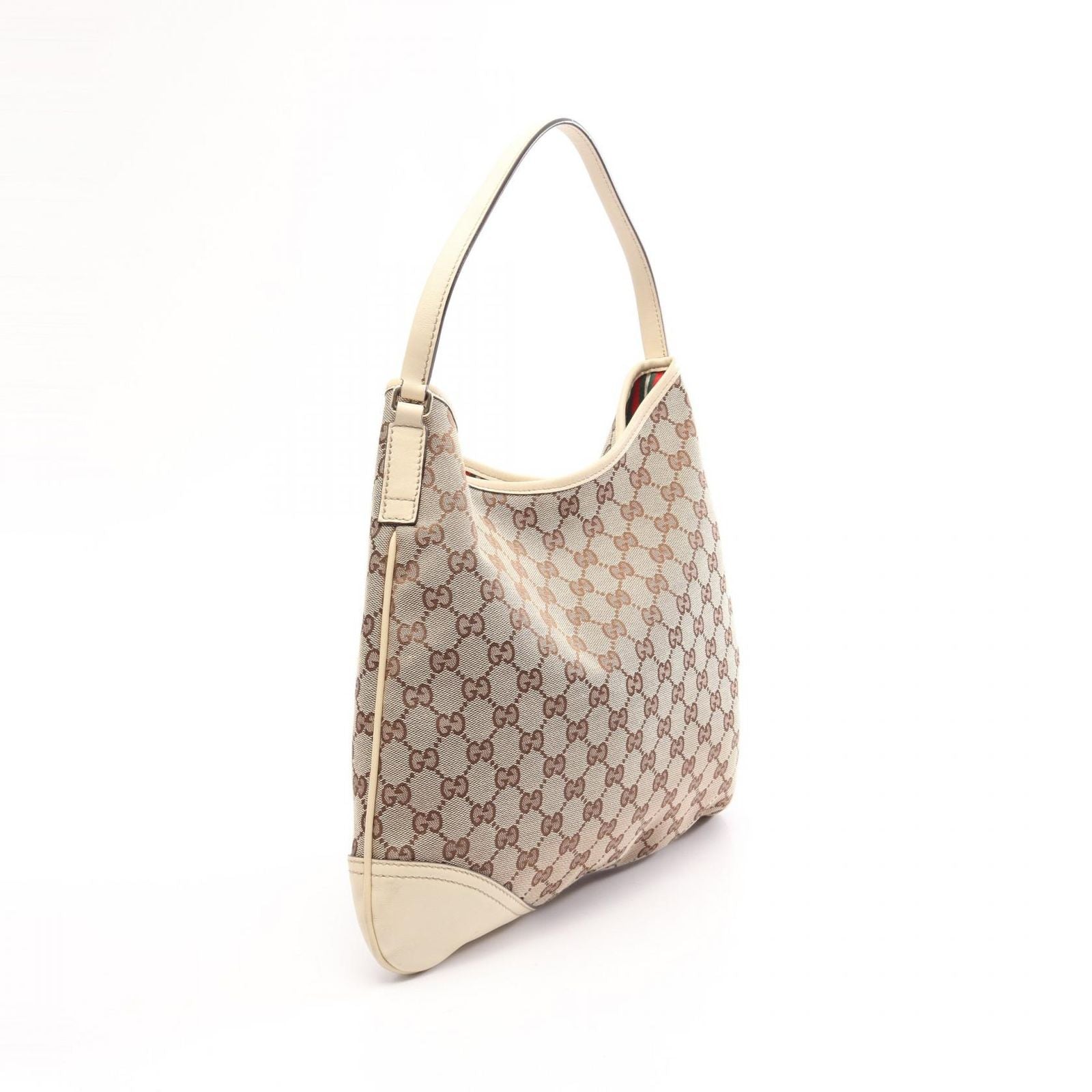 Gucci Shoulder Bag Interlocking GG Canvas Beige Brown Ivory New Brit — view 2