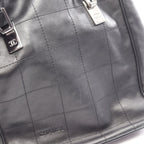 Chanel Tote Bag Choco Bar Black Lambskin — view 8