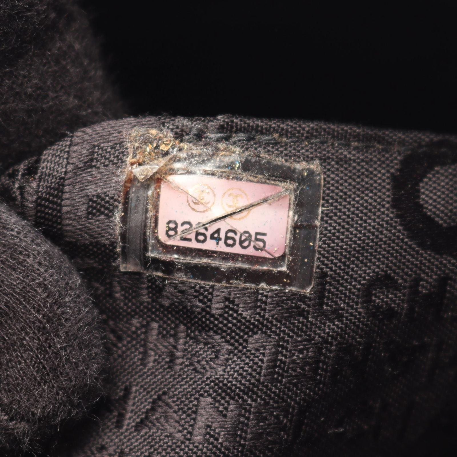 Chanel Tote Bag Choco Bar Black Lambskin — view 5