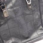 Chanel Tote Bag Choco Bar Black Lambskin — view 7