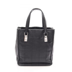 Chanel Tote Bag Choco Bar Black Lambskin
