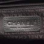 Chanel Tote Bag Choco Bar Black Lambskin — view 4