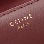 Celine Shoulder Bag Classic Box Small Bordeaux Leather — view 4
