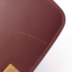 Celine Shoulder Bag Classic Box Small Bordeaux Leather — view 5