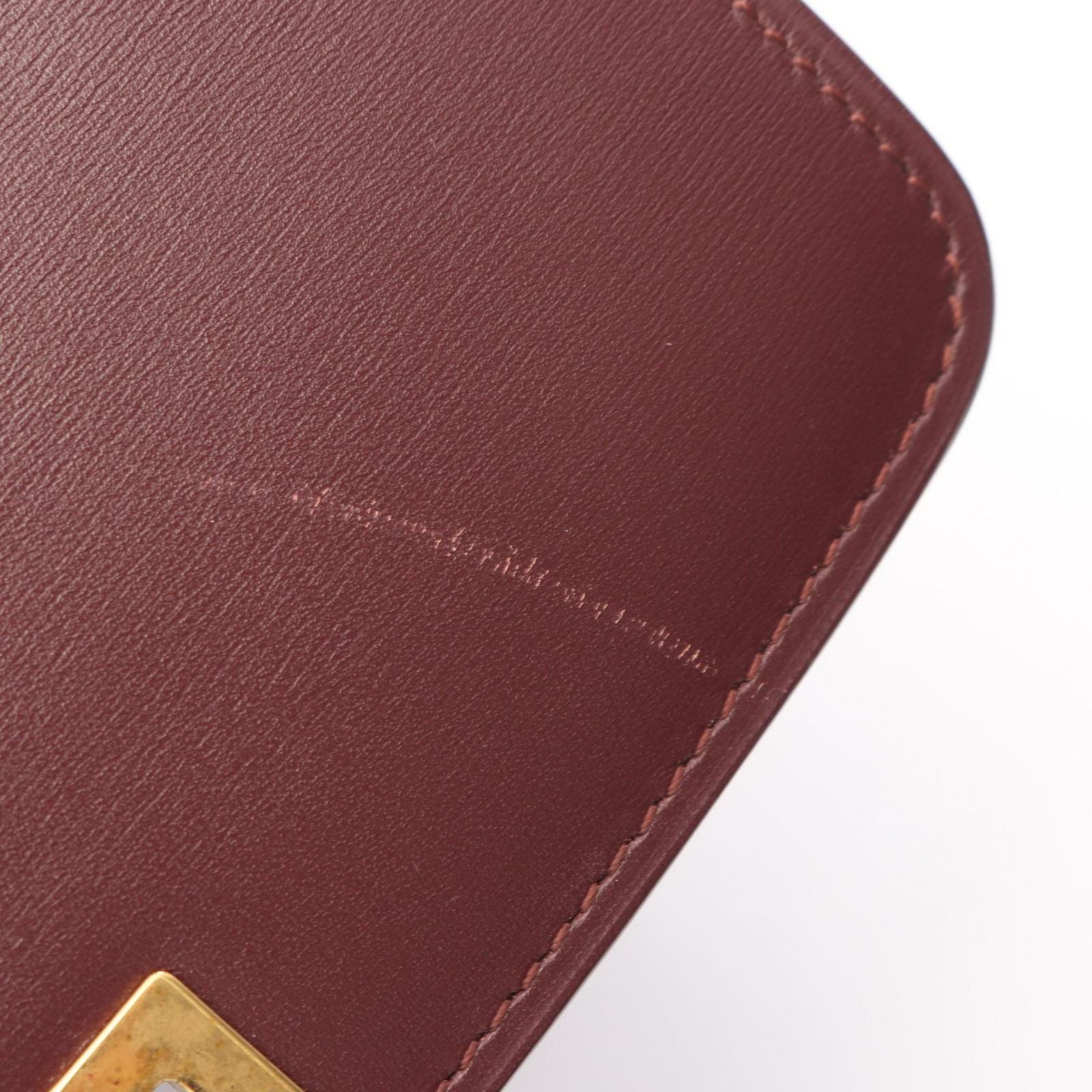 Celine Shoulder Bag Classic Box Small Bordeaux Leather — view 5