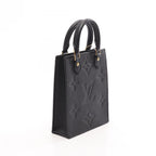 Louis Vuitton Handbag Petite Sac Plat Monogram Empreinte Noir 2-Way Leather — view 2