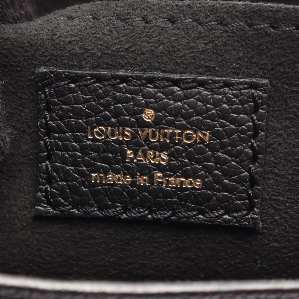 Louis Vuitton Handbag Petite Sac Plat Monogram Empreinte Noir 2-Way Leather — view 4