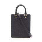 Louis Vuitton Handbag Petite Sac Plat Monogram Empreinte Noir 2-Way Leather
