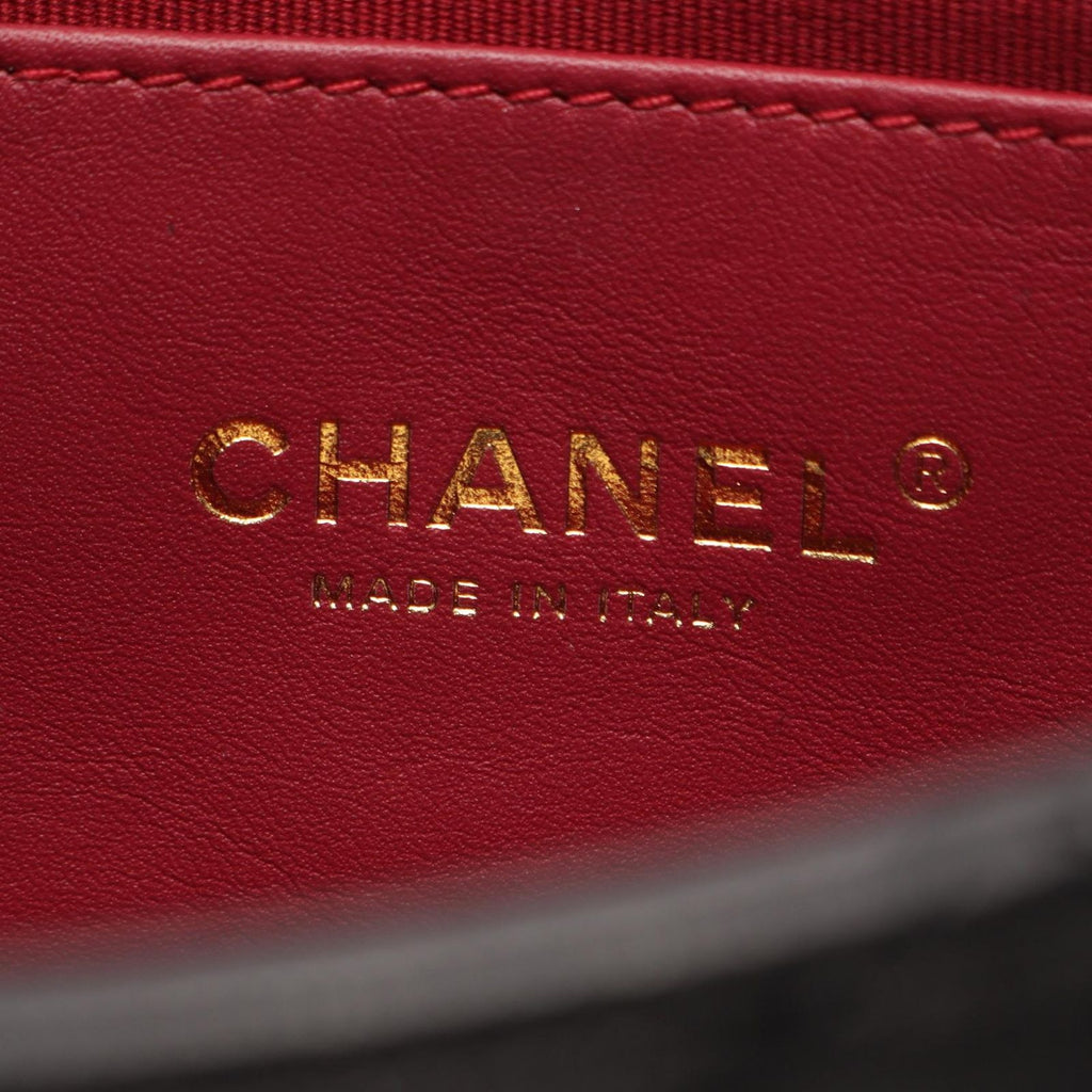 Chanel Shoulder Bag Quilted Black Lambskin Small Flap Chain — view 4