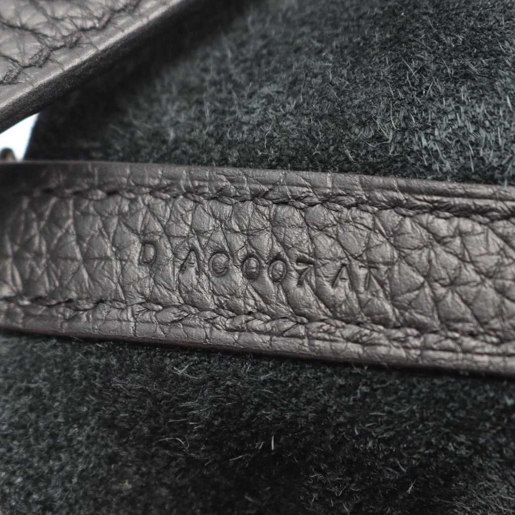 Hermes Picotin Lock MM Black Leather Handbag — view 5