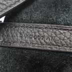 Hermes Picotin Lock MM Black Leather Handbag — view 5