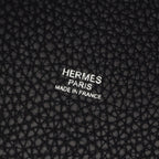 Hermes Picotin Lock MM Black Leather Handbag — view 4