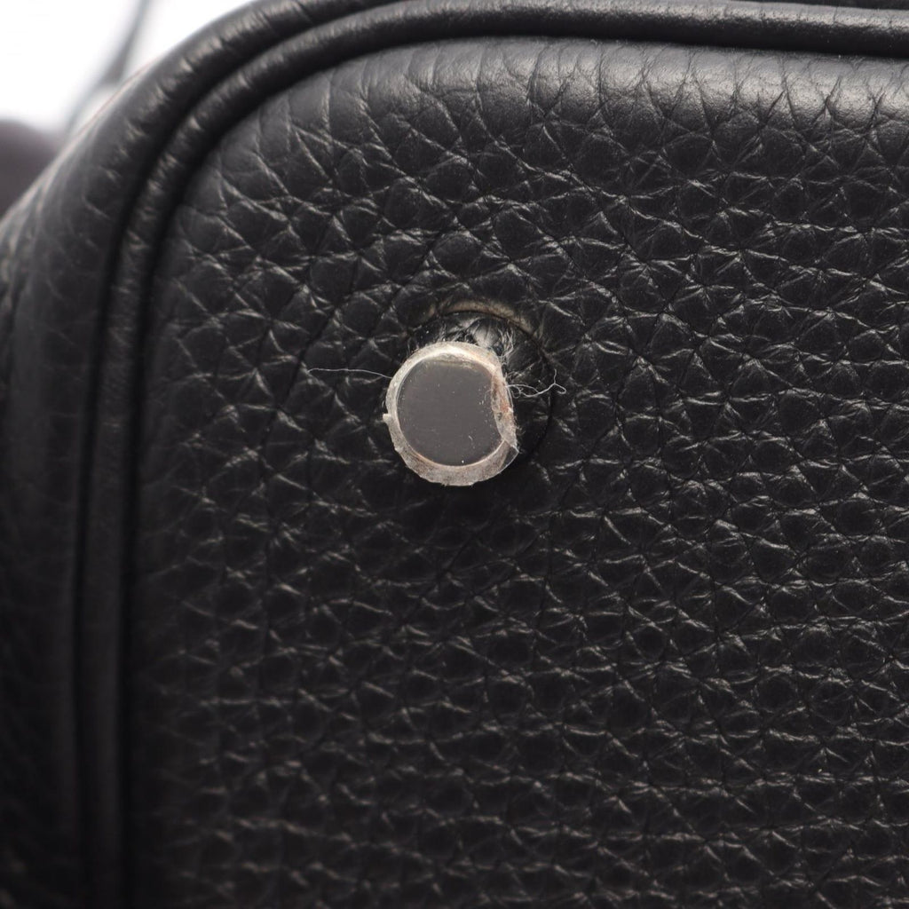 Hermes Picotin Lock MM Black Leather Handbag — view 8