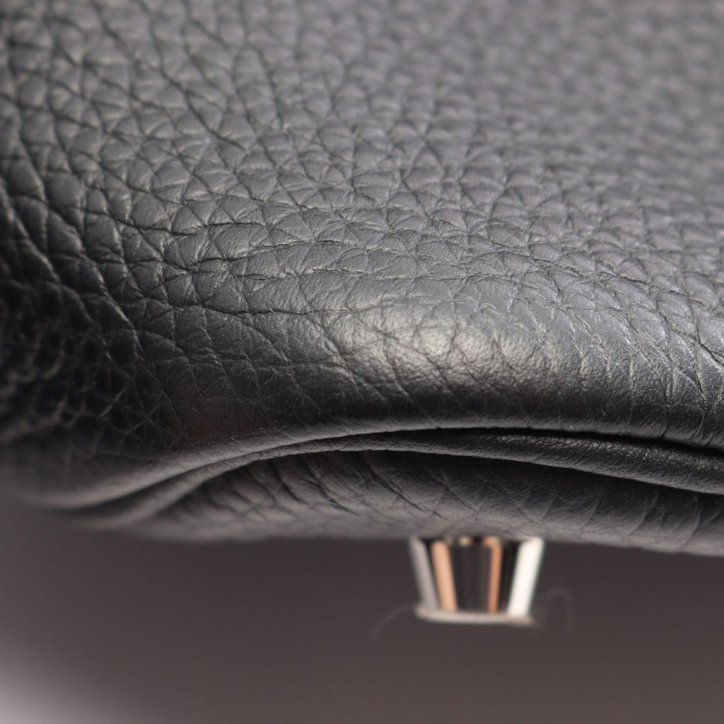 Hermes Picotin Lock MM Black Leather Handbag — view 7