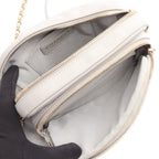 Chanel Shoulder Bag Quilted Gray Leather — view 3
