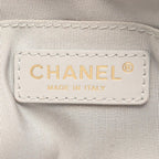 Chanel Shoulder Bag Quilted Gray Leather — view 4