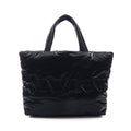 Saint Laurent Paris Tote Bag Black Nylon Wide Puffer