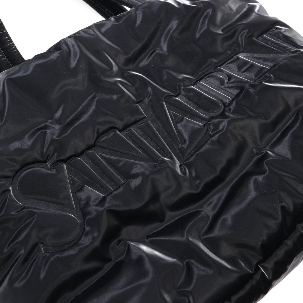 Saint Laurent Paris Tote Bag Black Nylon Wide Puffer — view 6