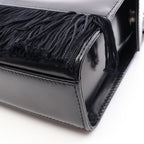 Dior Shoulder Bag Fringe Black Chain — view 7