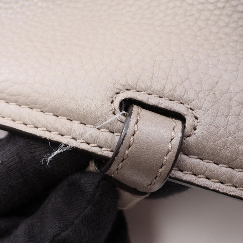 Gucci Bamboo Daily 2-Way Gray Black Leather Large Handbag — view 7