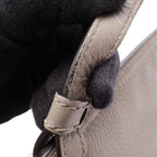 Gucci Bamboo Daily 2-Way Gray Black Leather Large Handbag — view 5