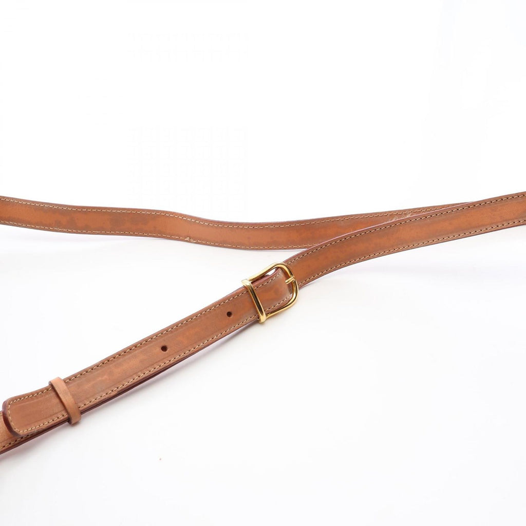 Celine Shoulder Bag Macadam Bag Dark Brown Beige Canvas Leather — view 6