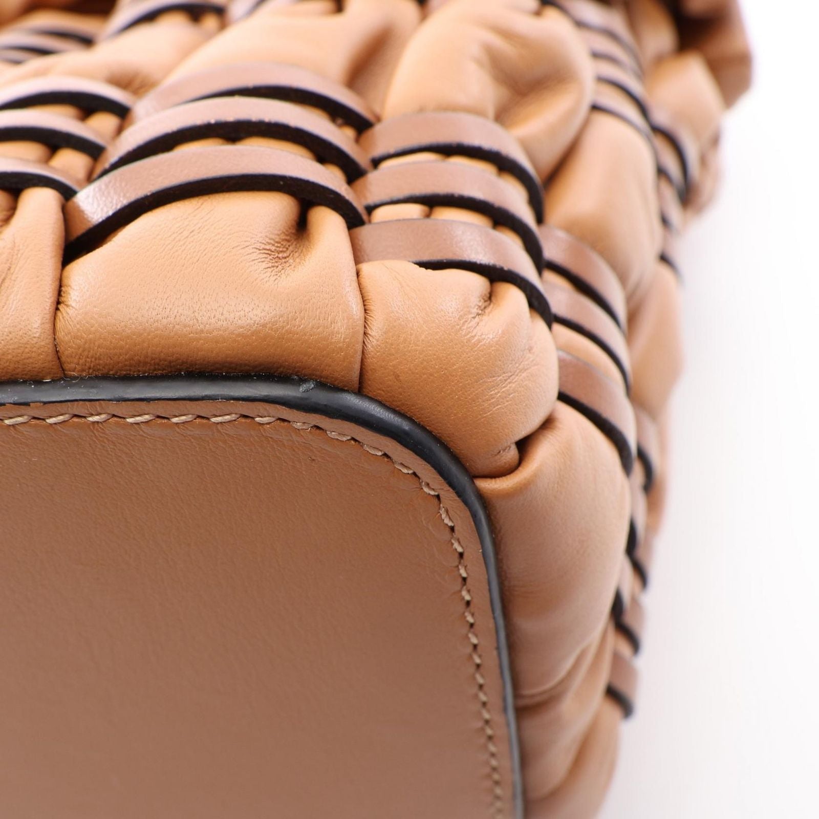 Loewe Tote Bag Tubular Basket Brown Leather — view 6