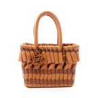 Loewe Tote Bag Tubular Basket Brown Leather