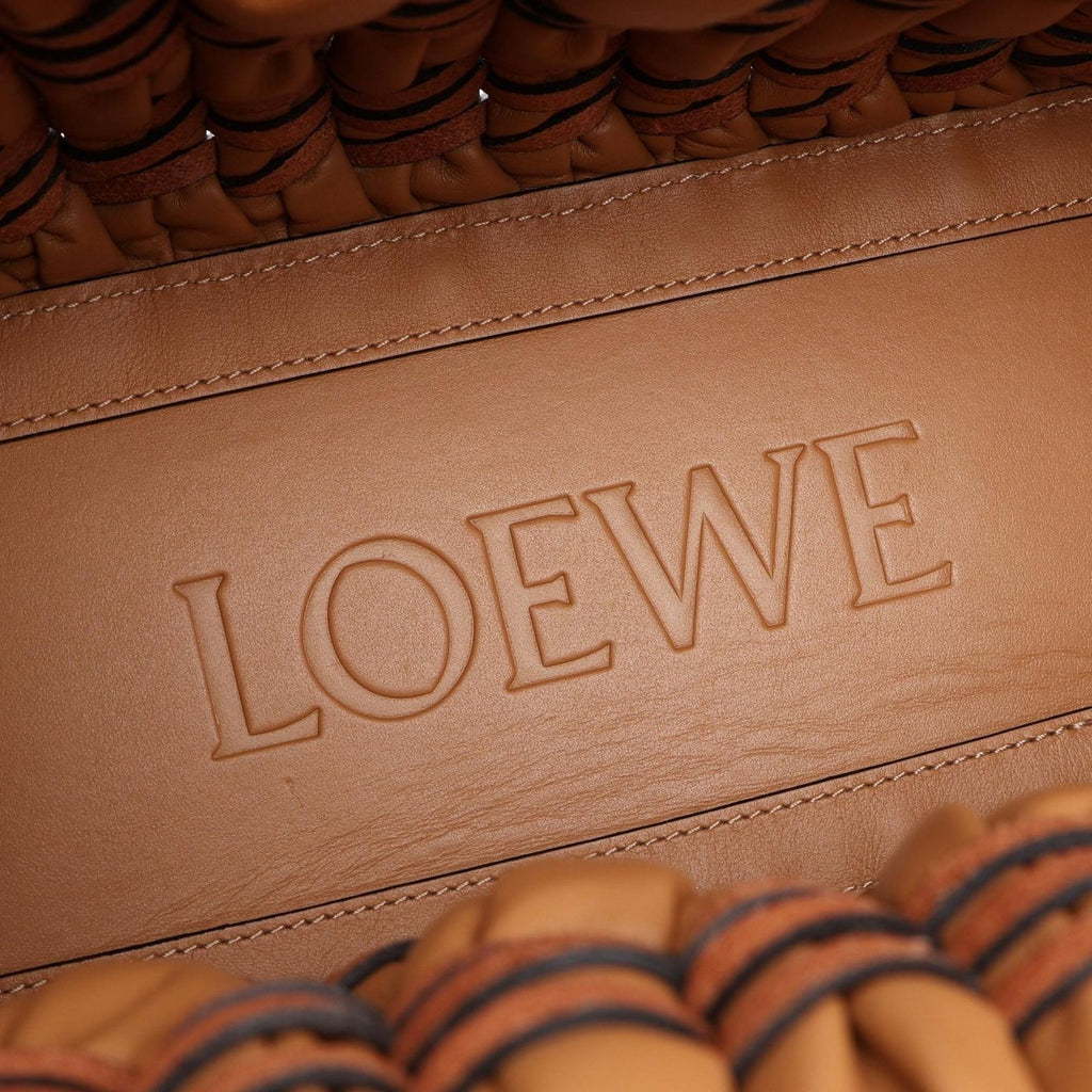 Loewe Tote Bag Tubular Basket Brown Leather — view 4