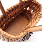 Loewe Tote Bag Tubular Basket Brown Leather — view 3