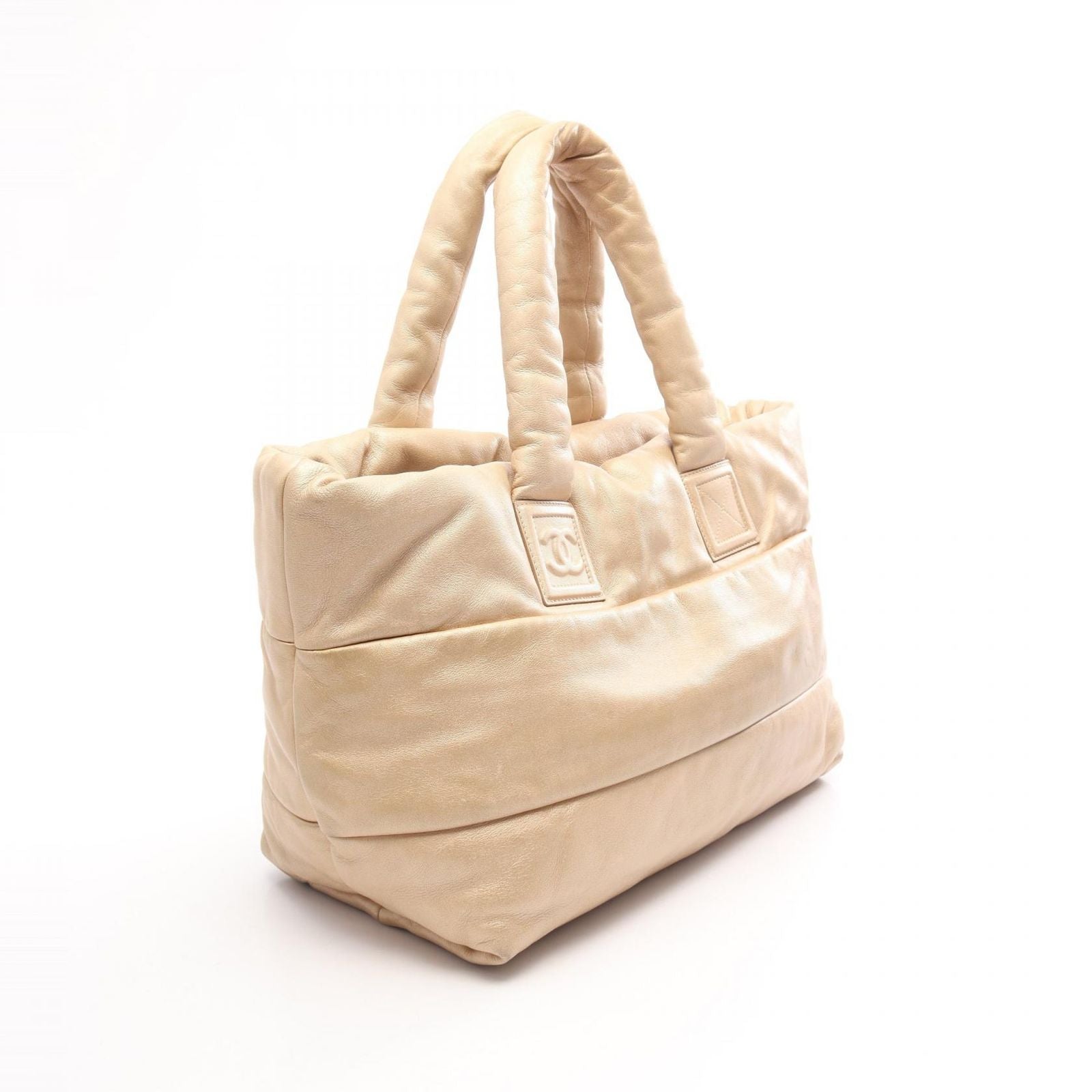 Chanel Tote Bag Coco Cocoon MM Gold Leather Large — view 2