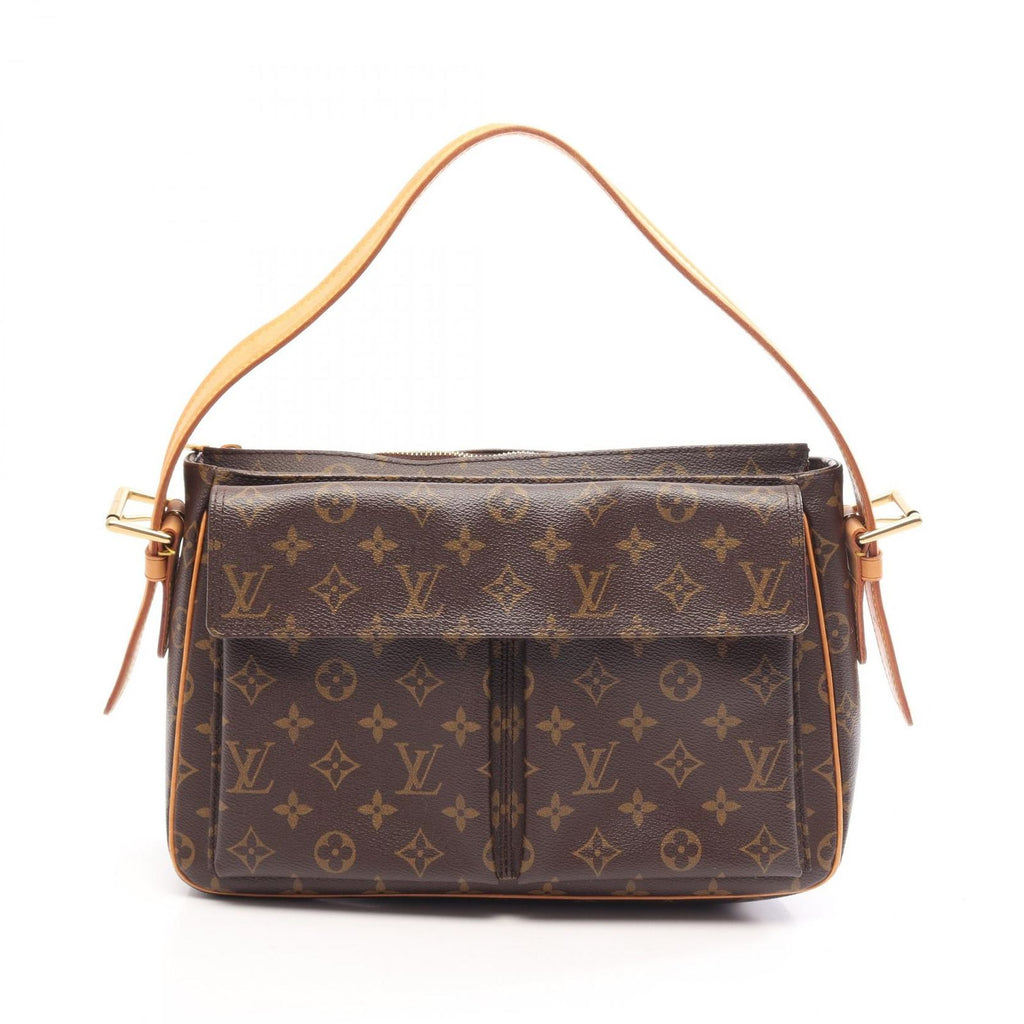 Louis Vuitton Shoulder Bag Viva City GM Canvas Leather