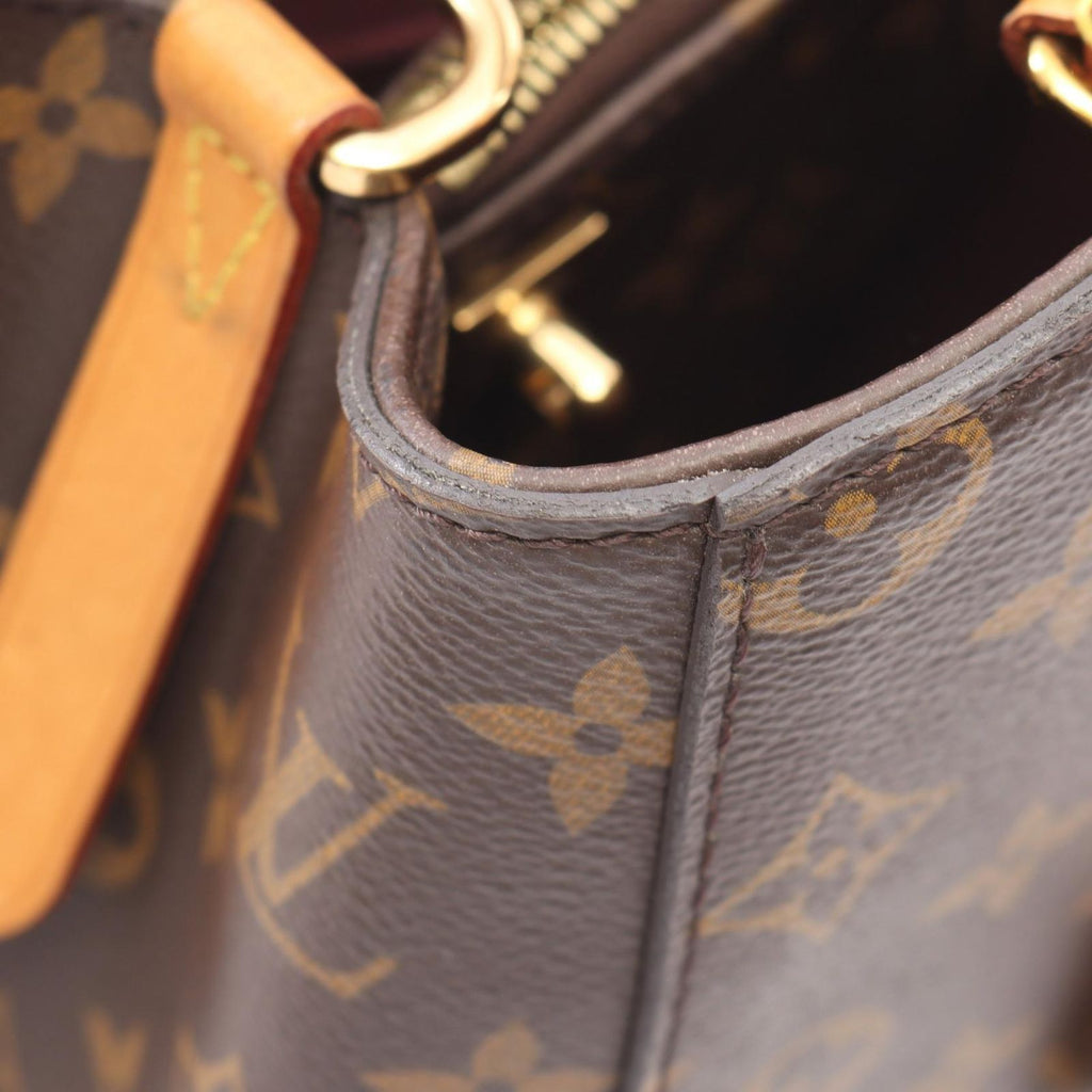 Louis Vuitton Montaigne MM 2-Way Canvas Leather Handbag — view 6