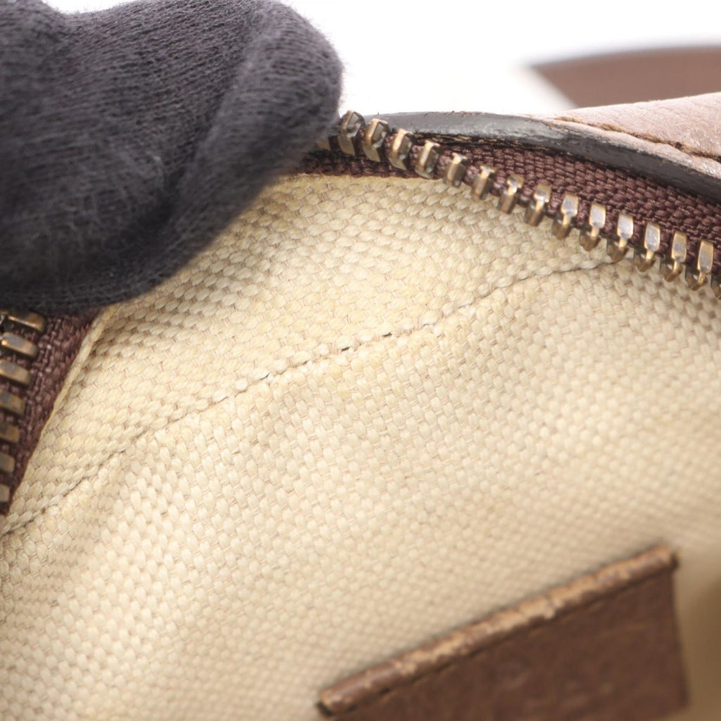 Gucci Shoulder Bag Ophidia GG Supreme Beige Brown Green Canvas Leather Small — view 5