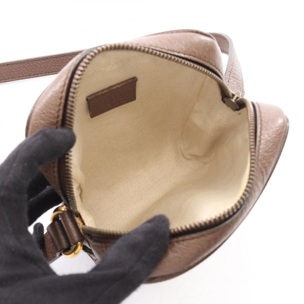 Gucci Shoulder Bag Ophidia GG Supreme Beige Brown Green Canvas Leather Small — view 3