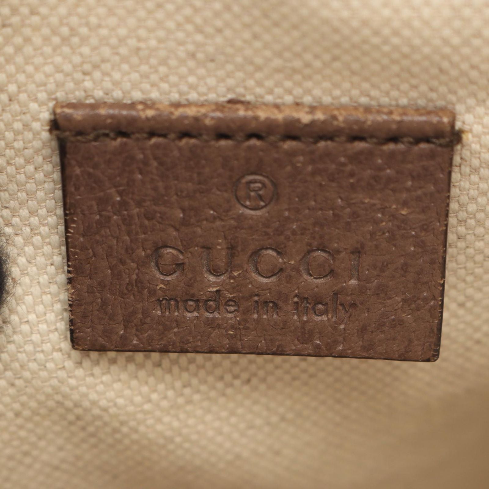 Gucci Shoulder Bag Ophidia GG Supreme Beige Brown Green Canvas Leather Small — view 4