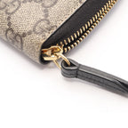 Gucci Round Length Wallet Petit Marmont GG Beige Brown Black Leather — view 5