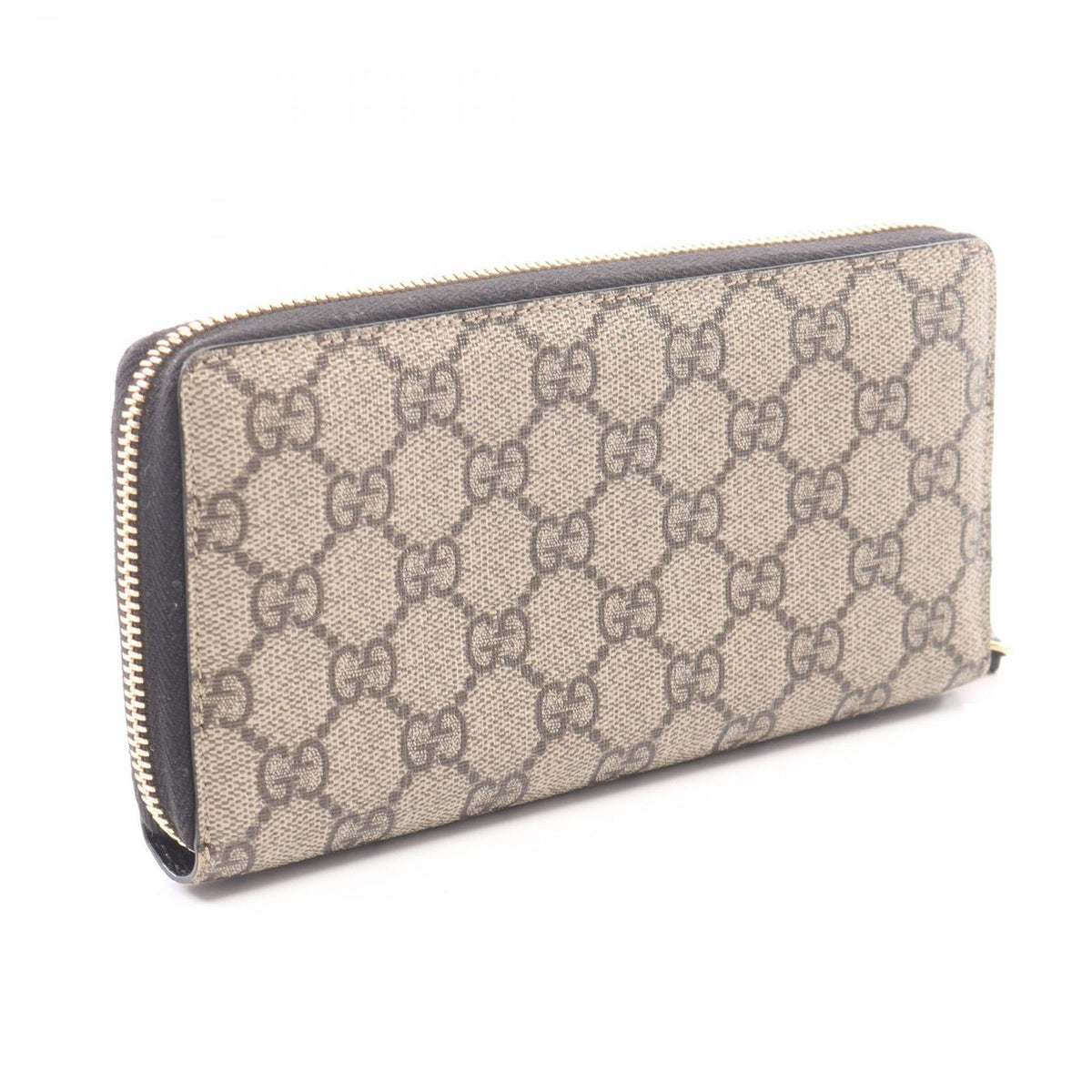 Gucci Round Length Wallet Petit Marmont GG Beige Brown Black Leather — view 2