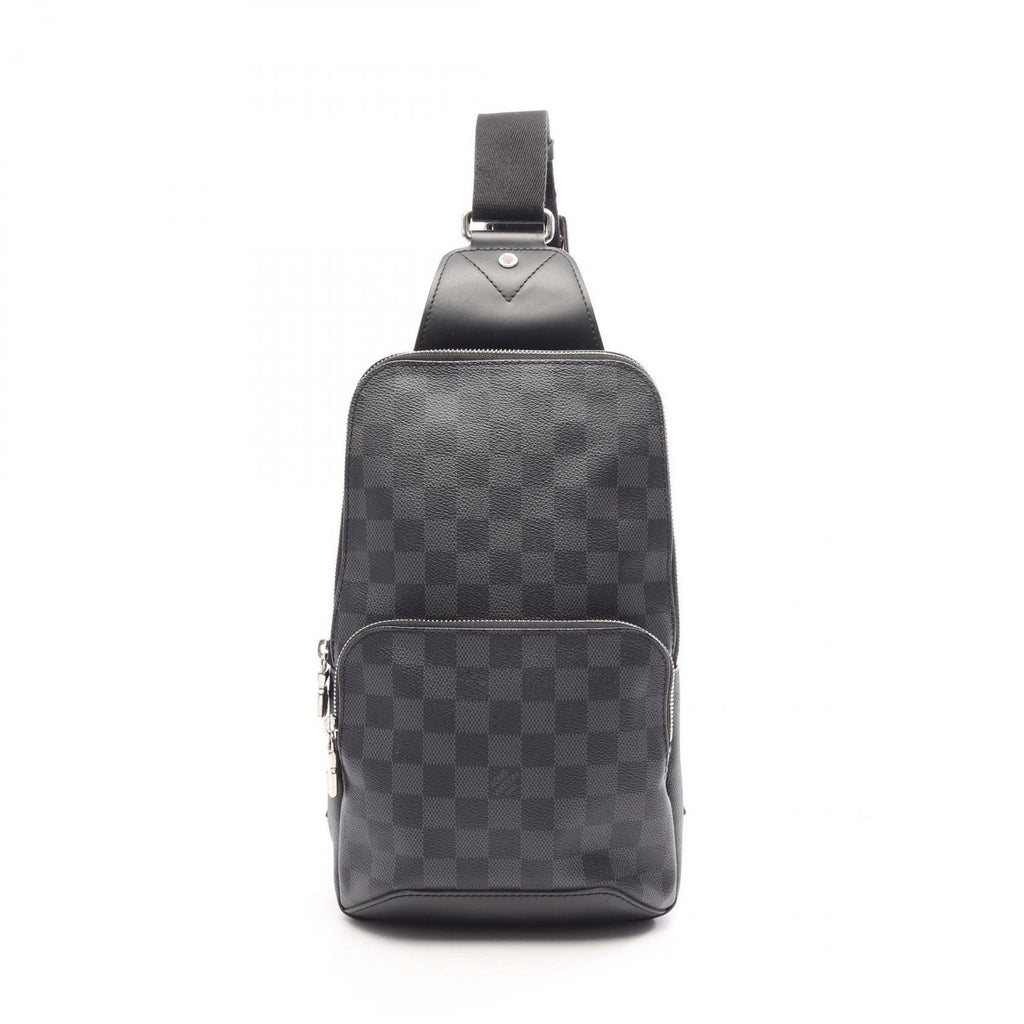 Louis Vuitton Waist Bag Avenue Damier Graphite Canvas Leather