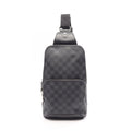 Louis Vuitton Waist Bag Avenue Damier Graphite Canvas Leather