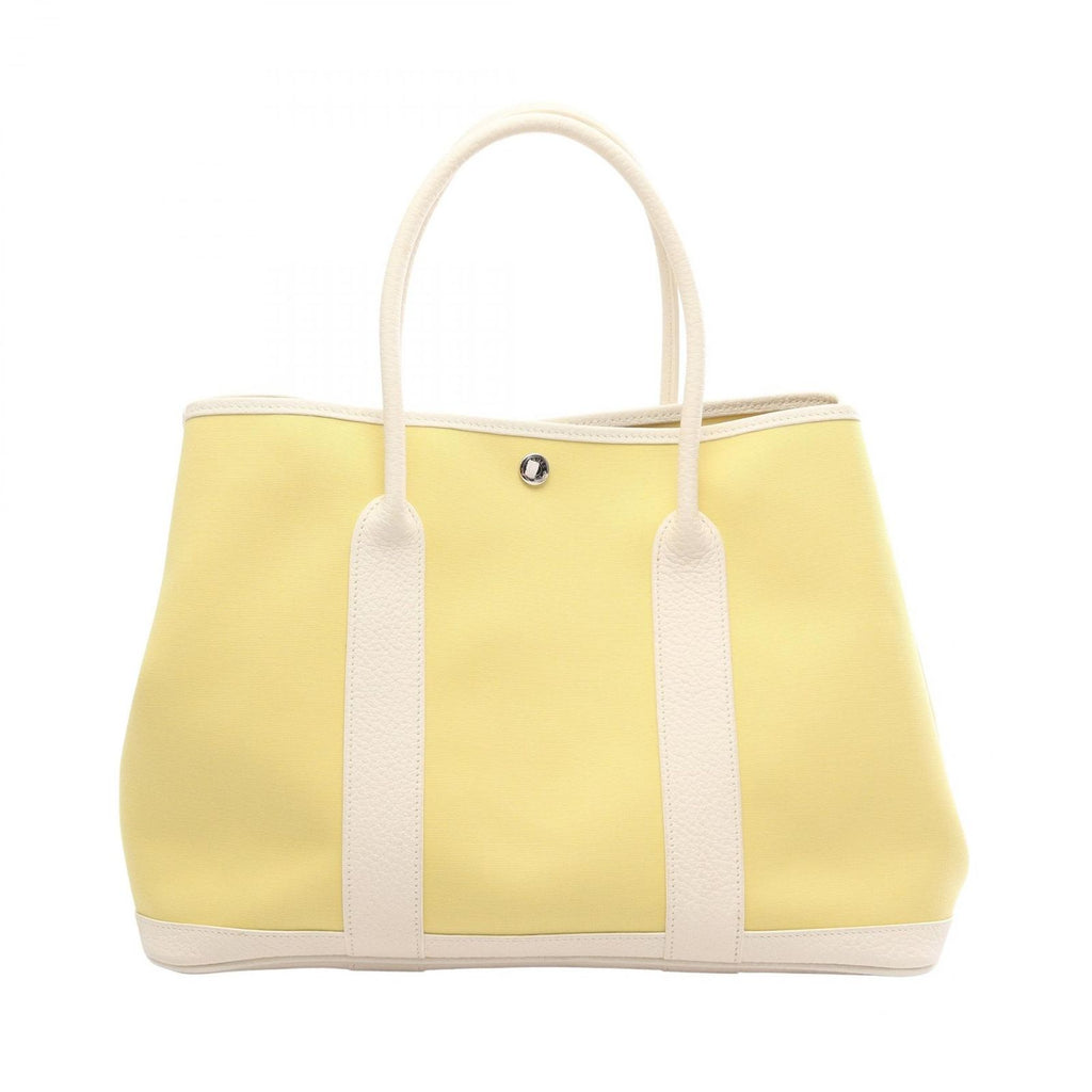 Hermes Tote Bag Garden Party PM Souffle White