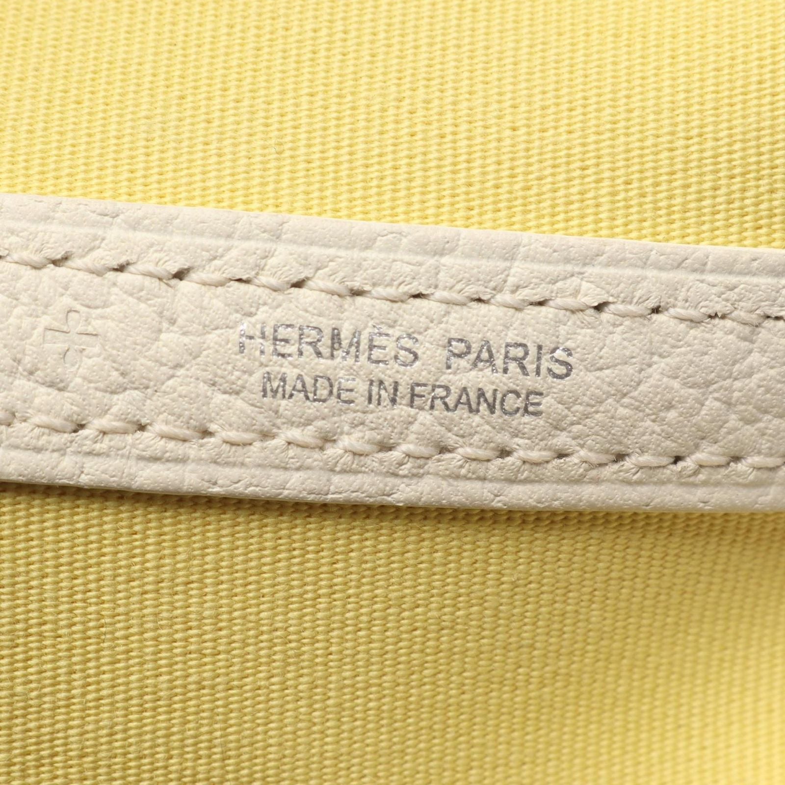 Hermes Tote Bag Garden Party PM Souffle White — view 4